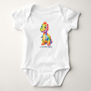 Cute Magic Rainbow Dinosaur Grattis på födelsedage T Shirt
