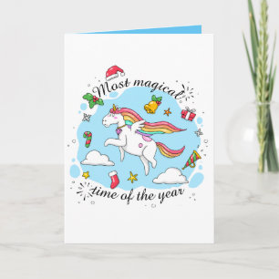Cute Magic Time-julklenmajs Kort