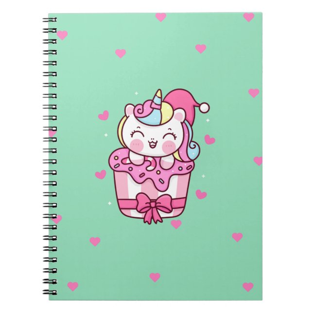 Cute Magic Unicorn Anteckningsbok (Framsidan)