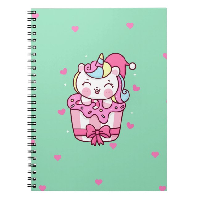 Cute Magic Unicorn Anteckningsbok (Framsidan)