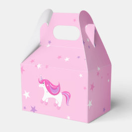 Cute Magic Unicorn Birthday Girl Rosa Favor Box 🦄 Presentaskar