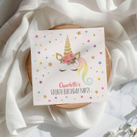 Cute Magic Unicorn Girls Birthday