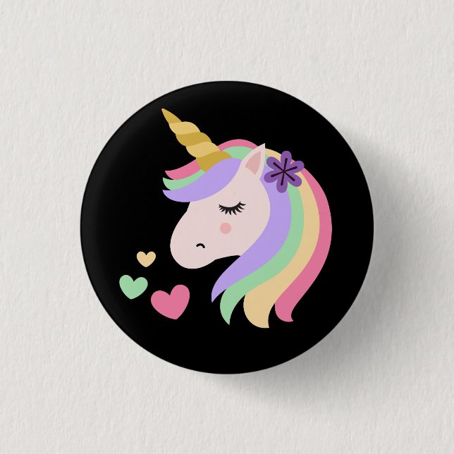 Cute Magic Unicorn Knapp (Framsida)