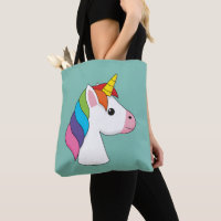 Cute Magic Unicorn med färgstark hårfärg