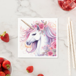 Cute Magic Unicorn Pappersservett