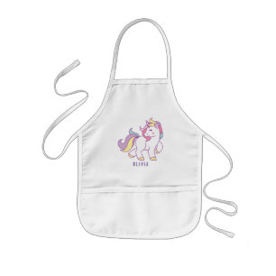 Cute Magic Unicorn Personlig Barnförkläde