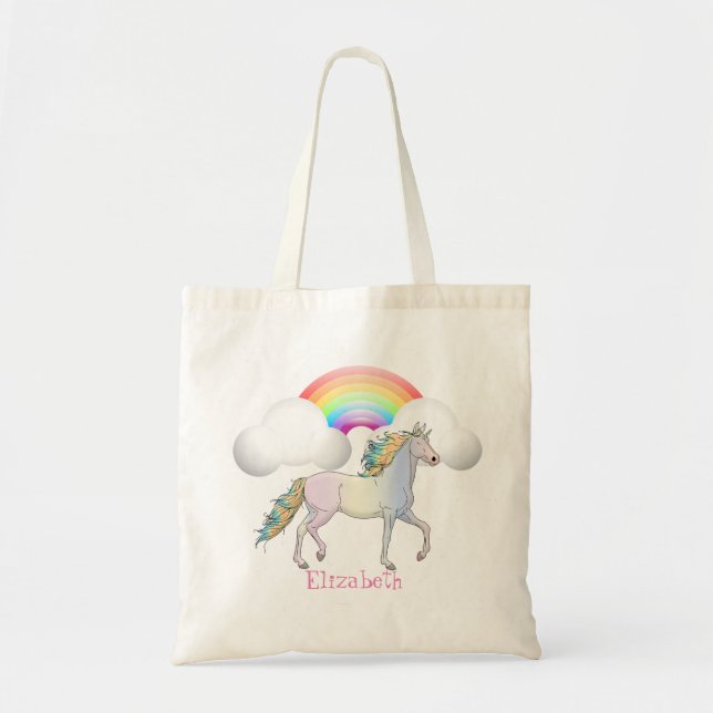 Cute Magic Unicorn, Rainbow Tygkasse (Framsidan)