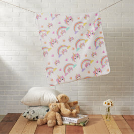 Cute Magic Unicorns Baby Blanket Bebisfilt
