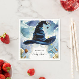 Cute Magic Wizard Hat Baby Shower Pappersservett