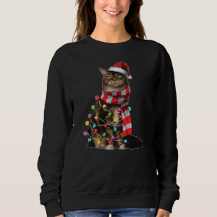 Cute Maine Coon Cat Funny Julafton Helgdag Gift T Shirt