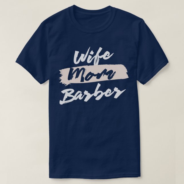 Cute Maka Mamma Barber Gift Idea T Shirt (Design framsida)
