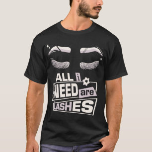 Cute Makeup Lash och Beauty Cosmetologists Lash T Shirt