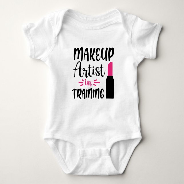 Cute makup artist in training t shirt (Framsida)