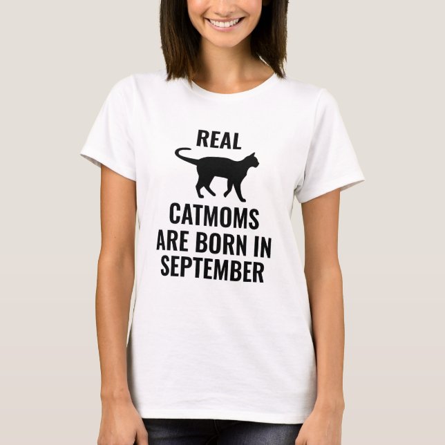 Cute-mall för födelsedagskalender för katt t shirt (Framsida)
