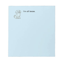 Cute Maltese Dog Anteckningsblock