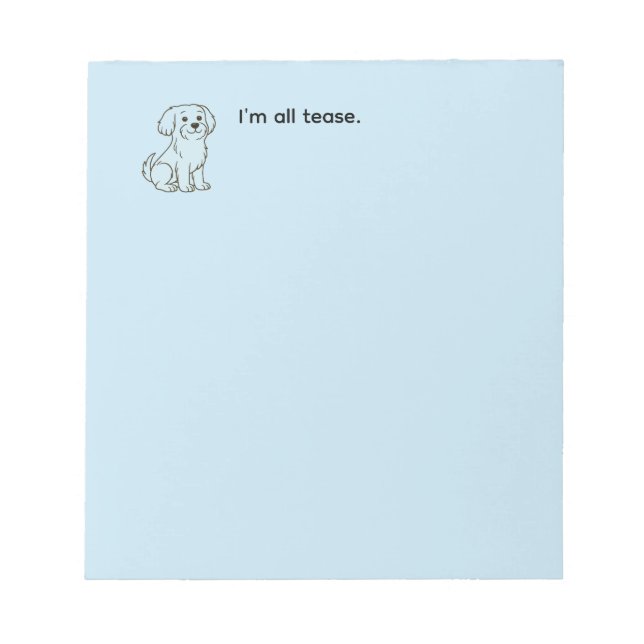 Cute Maltese Dog Anteckningsblock (Framsida)