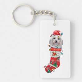 Cute Maltese Hund jul, Julafton Maltesiska Hund