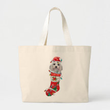 Cute Maltese Hund jul, Julafton Maltesiska Hund