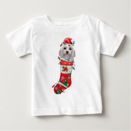 Cute Maltese Hund jul, Julafton Maltesiska Hund T Shirt
