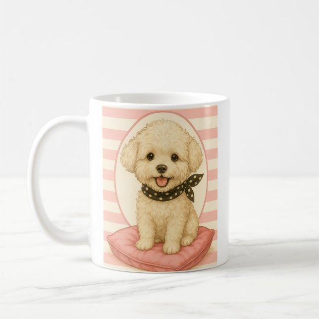 Cute Maltipoo Kaffemugg (Vänster)