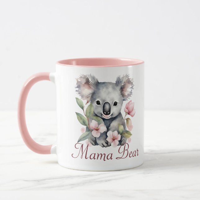 Cute Mama Bear Mug Mugg (Vänster)