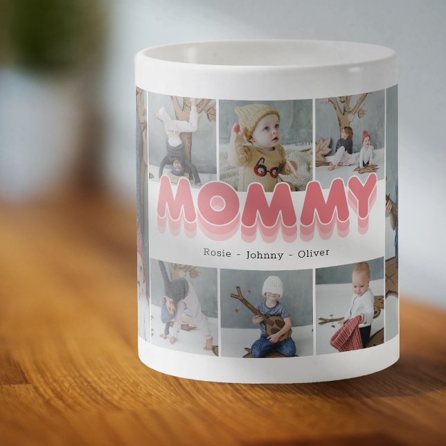 Cute Mamma 8 Photo Collage Coffee Mugg (Skapare uppladdad)