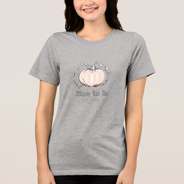 Cute Mamma är en liten pumpkin T Shirt (Framsida)