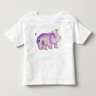 CUTE MAMMA & BABY LILA HIPPO MED DAISY T SHIRT
