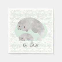 Cute Mamma & Baby Manatee med Vinkara babyskor