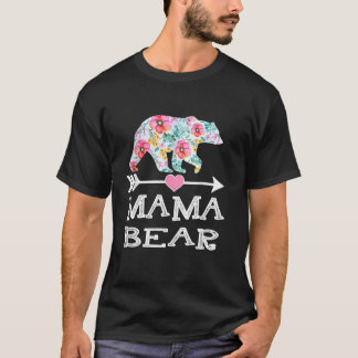 Cute Mamma Bear Flowers Mor Day Family Women L T Shirt