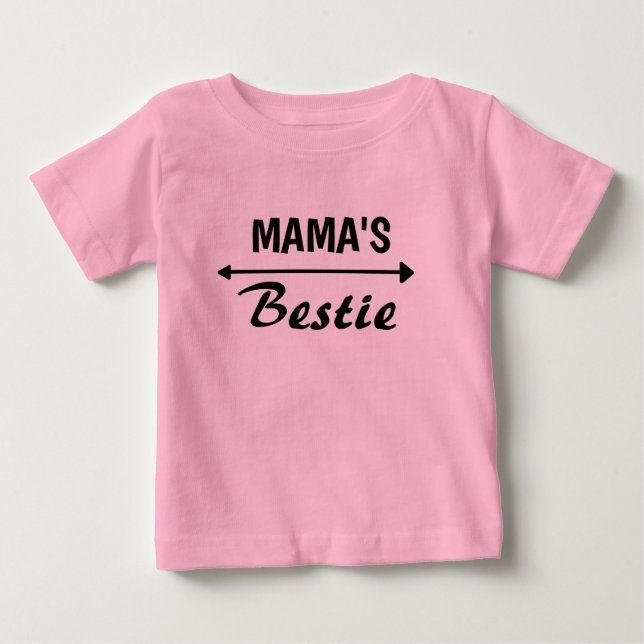 Cute MAMMA Bestie T-shirt för spädbarn (Framsida)