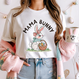 Cute Mamma Bunny Påsk; Familj Påsk T Shirt
