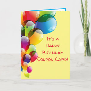 Cute Mamma, födelsedagskuponger Kort