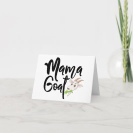 Cute Mamma Goat BLANK Kort