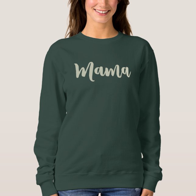 CUTE Mamma-Grönt T Shirt (Framsida)