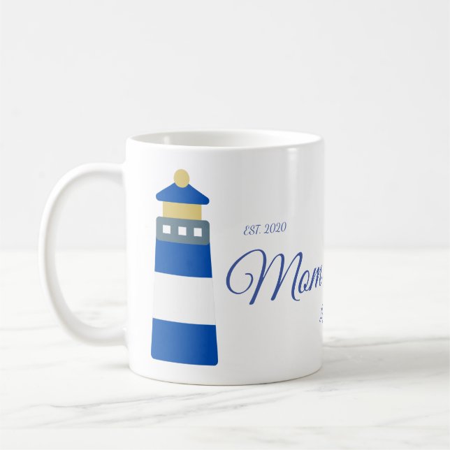 Cute Mamma Heart Hummingbird Sage Grönt Coffee Mug Kaffemugg (Vänster)