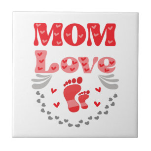 Cute Mamma Kärlek Kakelplatta