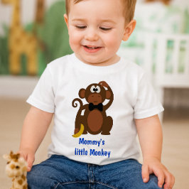 Cute Mamma' Little Monkey Baby t-shirt