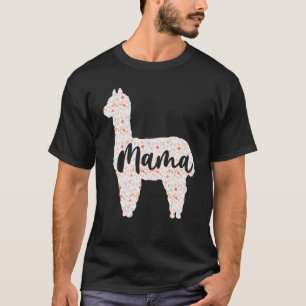 Cute Mamma Llama Alpaca Mors dag Women Mamma Bir T Shirt