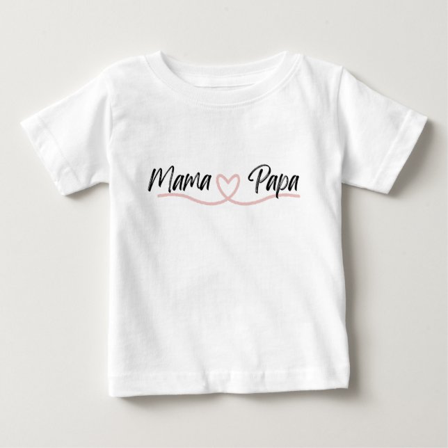 Cute Mamma med Heart Baby T-shirt (Framsida)