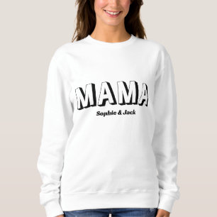 Cute MAMMA med Kids Namn för mamma T Shirt