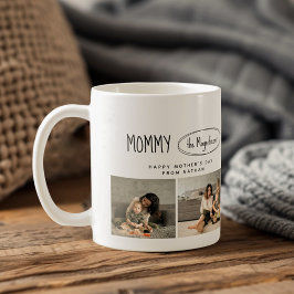 Cute Mamma Mors dag Photo Collage Coffee Kaffemugg