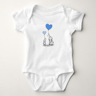 Cute Mamma och Baby Elephants Baby One Biet Tee