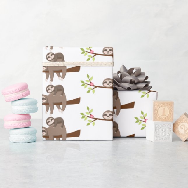 Cute Mamma och baby osexsluttningar Presentpapper (Baby Shower)