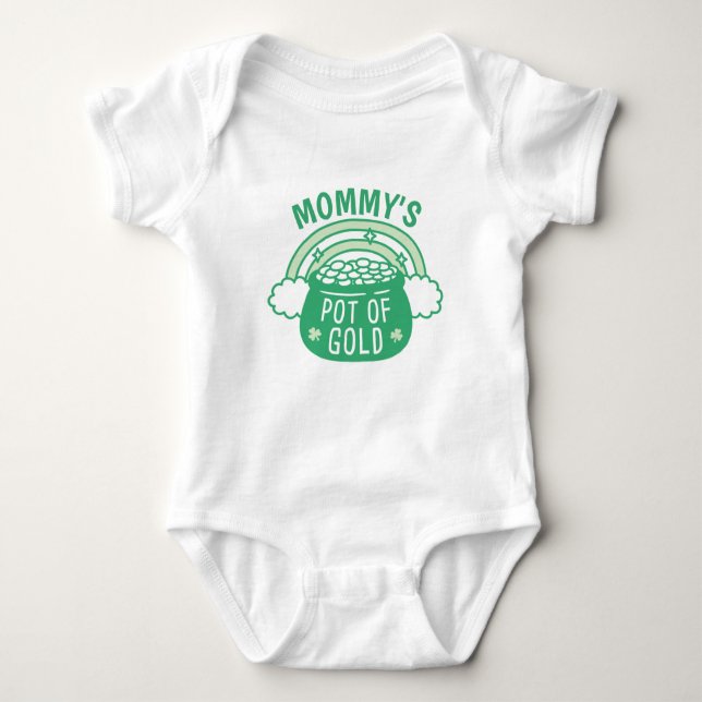 Cute Mamma Pot av Guld baby bodykosti T Shirt (Framsida)