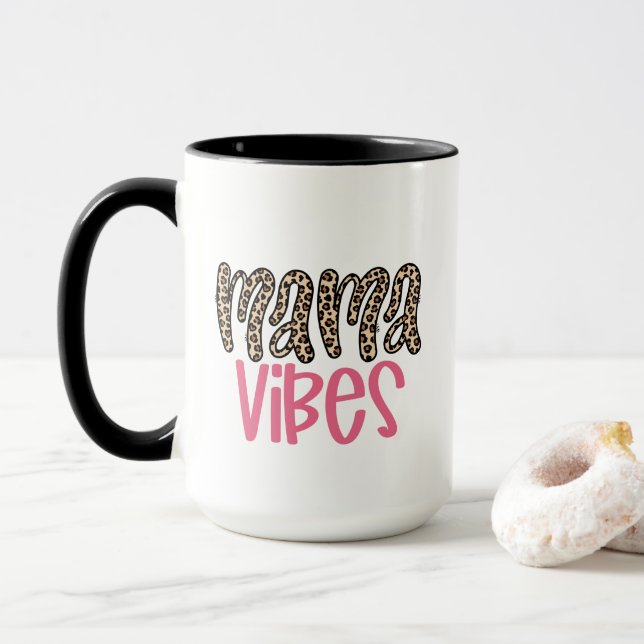 Cute Mamma Vibes New Mor Baby Shower Gift Mugg (Med munk)