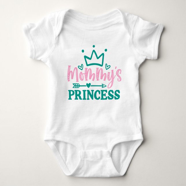 Cute Mammas Princess T Shirt (Framsida)