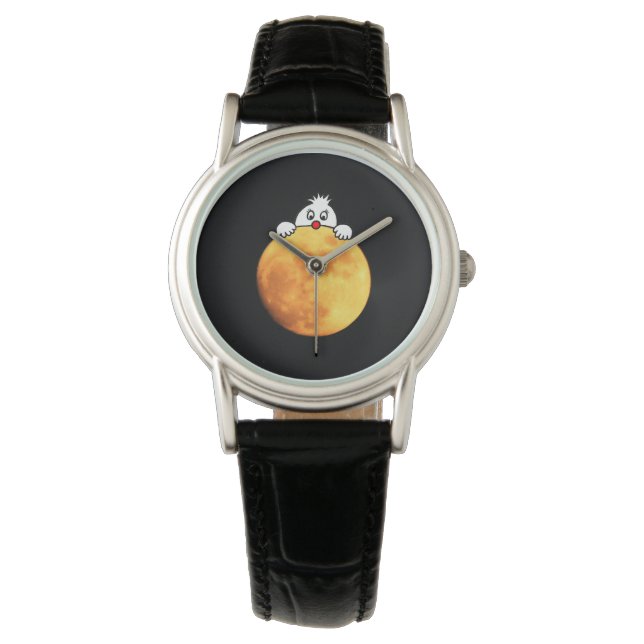 Cute man in the moon armbandsur (Framsida)