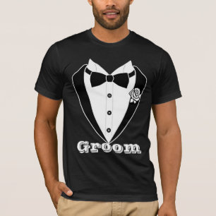 Cute Manar Kostym Tuxedo Groom Personlig Tee