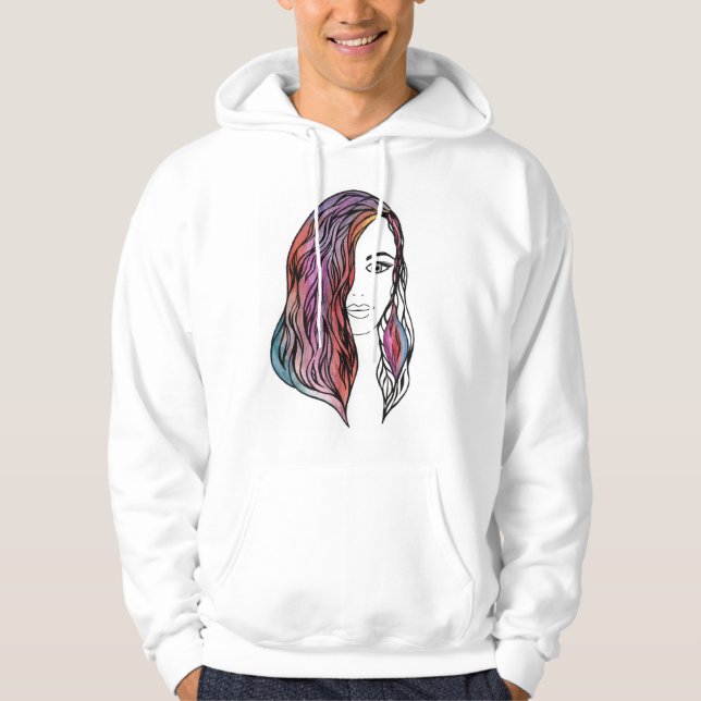 Cute manar, skjorta med bild hoodie (Framsida)
